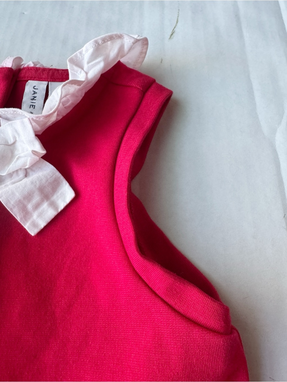 Janie and Jack The Ponte Café Dress in True Red Size 4Y - Picture 11 of 15